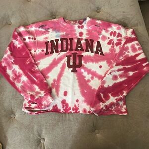 Champion custom Indiana University cropped sweatshirt. Size S